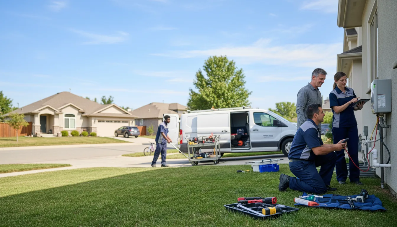 Tankless water heater service in Marquez, TX